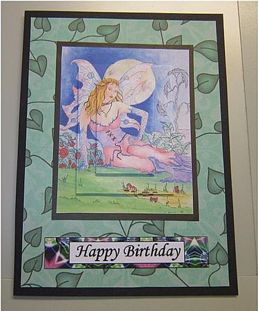Love Grows Backing Paper - Warm Mint & Sea Green by Kirsty Green