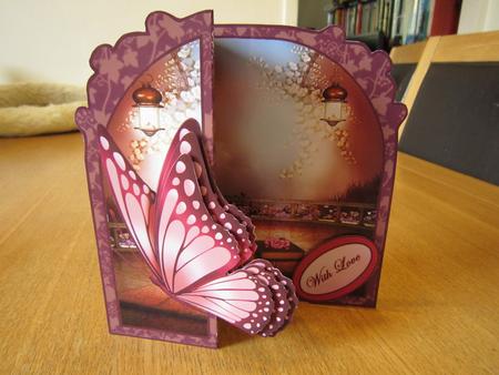 Butterfly Fold Back on the Balcony by Kirsty Green