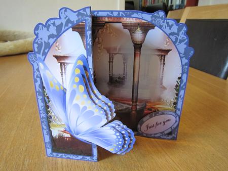 Butterfly Fold Back misty Temple by Kirsty Green