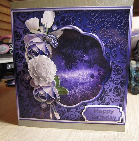 Midnight Forest with Roses by Kirsty Green