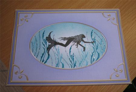 A5 'gold Metallic Frame' Card Front or Insert by Kirsty Green