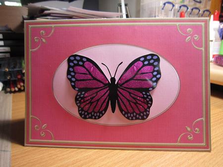A5 'gold Metallic Frame' Card Front or Insert by Kirsty Green