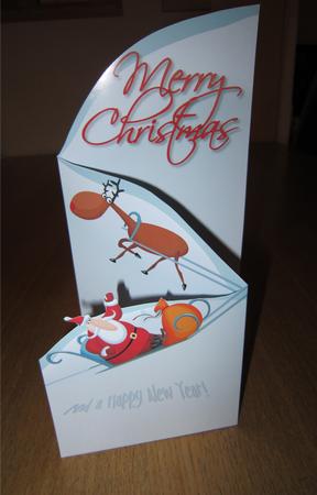 Santa Reindeer Cascade by Kirsty Green