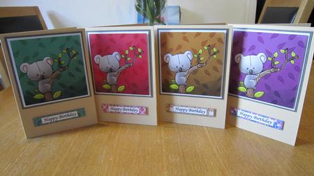 Cuddly Koala Various Coloured Toppers by Kirsty Green