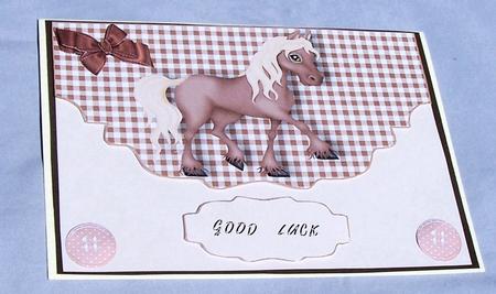 Little Horse on Scalloped Envelope by Kris Smart