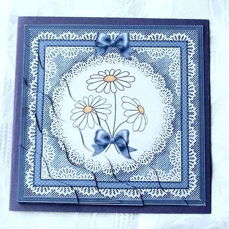 Denim and Daisies Wavey Corner Stacker by Kris Smart