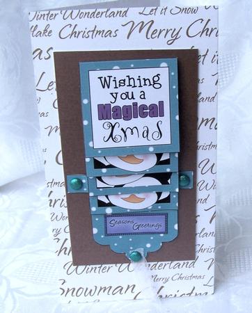 Christmas Penquin in Royal Colours by Kris Smart