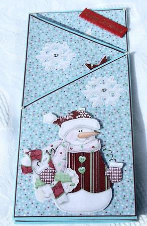 Snowmen with Santa Clause by Kris Smart