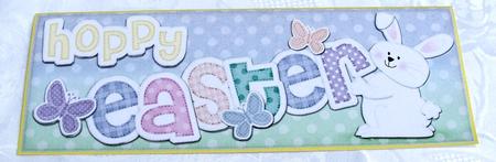Large Dl Easter Boy Bunny Felties Quick Card with 3D Decoupa by Kris Smart