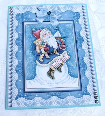 Snowy Santa A4 by Kris Smart