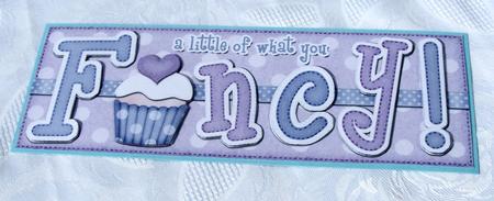 Large Dl Cupcake Fancy Felties Quick Card N 3D Decoupage by Kris Smart