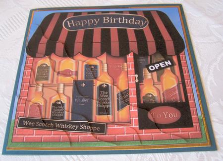 The Little Whisky Shoppe Wavy Corner Side Stacker Topper by Kris Smart