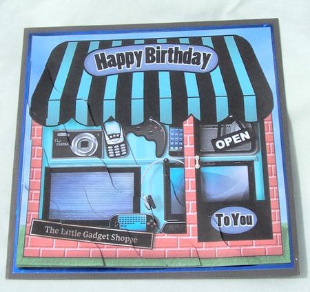 The Little Gadgets Shoppe Wavy Corner Side Stacker Topper by Kris Smart