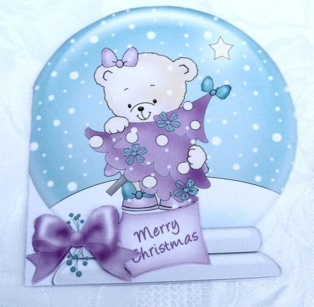 Rosie's Xmas Tree Snow Globe by Kris Smart
