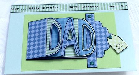 Dad Word Waterfall - Luscious Berries Colours by Kris Smart
