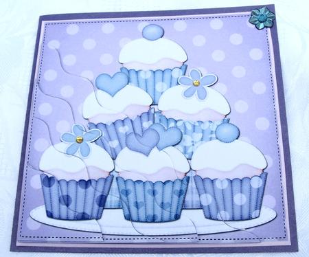 Cupcake Felties Wavy Corner Side Stacker Topper by Kris Smart