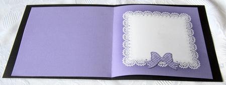 Square Pearls and Lace Card Front or Insert by Kris Smart