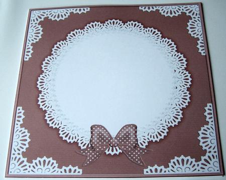 8 x 8 Pearls and Lace Card Front by Kris Smart