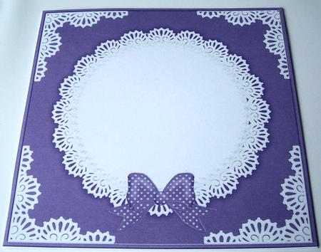 8 x 8 Pearls and Lace Card Front by Kris Smart