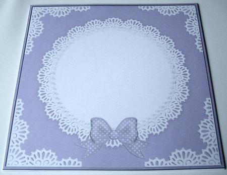 8 x 8 Pearls and Lace Card Front by Kris Smart