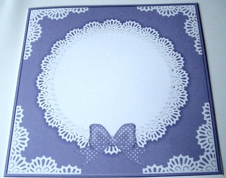 8 x 8 Pearls and Lace Card Front by Kris Smart