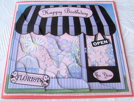 The Little Florists Shoppe Wavy Corner Side Stacker Topper by Kris Smart