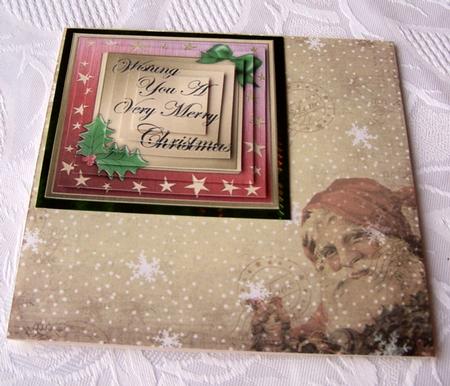 Elegant Christmas Greeting Pyramage Sheet by Kris Smart