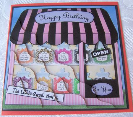 The Little Sweet Shoppe Wavy Corner Side Stacker Topper by Kris Smart