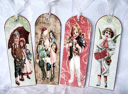 Four Vintage Christmas Bookmarks by Kris Smart