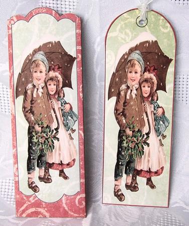 Vintage Christmas Children Bookmark Envelope by Kris Smart