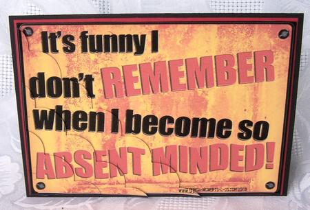 A5 Fun Novelty Senior Moment Saying Scallop Corner Side Stac by Kris Smart