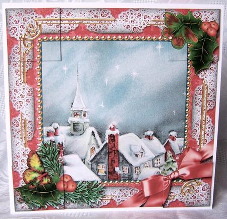 Rooftops Holly 8inch Picture Sheet by Kris Smart