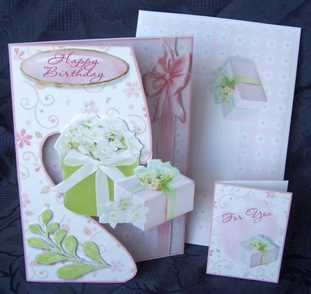 Open Front Card Kit - Pastel Presents by Kris Smart