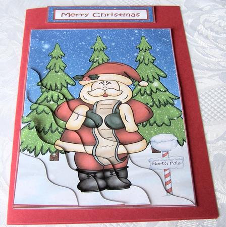 Santa's Checking His List Side Stacker by Kris Smart