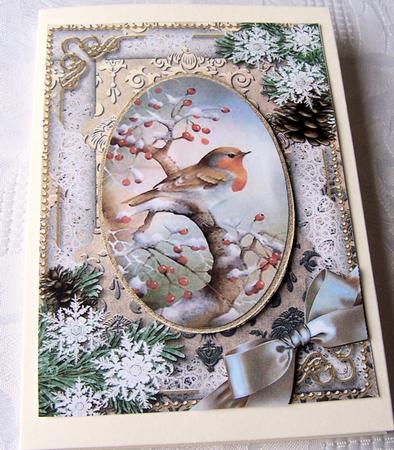 Robin 1 Snow A4 Picture Sheet by Kris Smart