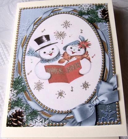 Singing Snow Couple A4 Picture Sheet by Kris Smart