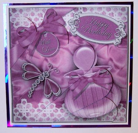 Perfume Lace N Dragonfly Shell Edged Corner Side Stacker by Kris Smart