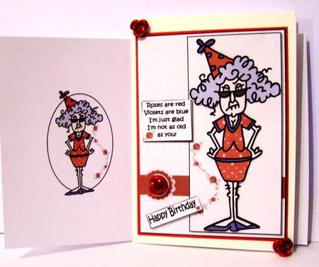 Stella's Glad She's Not Old Quick Card by Kris Smart