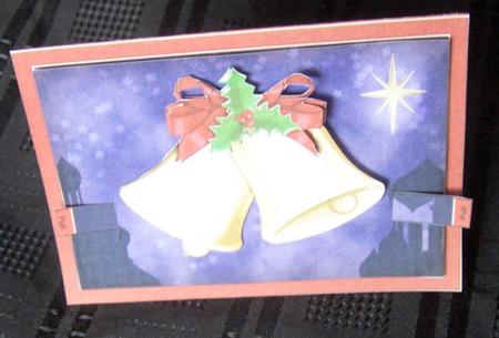 3D Christmas Bells Animated Moveable Decoupage Card Kit by Kris Smart