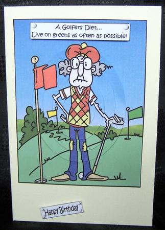 Gus is on a Golfers Diet Pyramid by Kris Smart