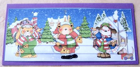 Cute and Colourful Dl Christmas Pyramid by Kris Smart