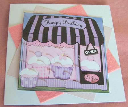 The Little Cupcake Shop Scallop Corner Side Stacker Topper by Kris Smart