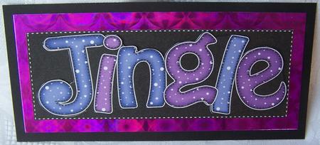 Large Dl Christmas Jingle Quick Card with 3D Decoupage by Kris Smart