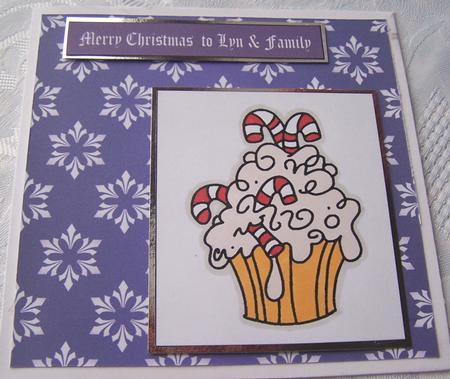 Snowflakes on Purple Gradient 3 by Kris Smart
