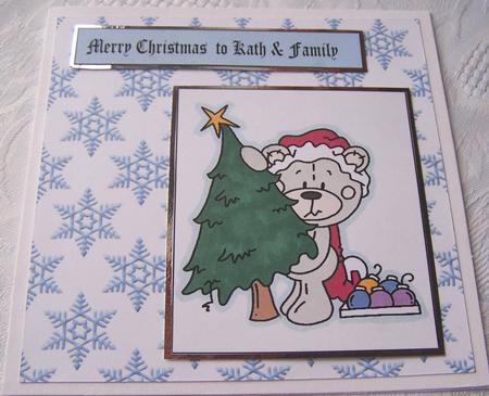 Snowflakes A4 Backing Paper in Blue by Kris Smart