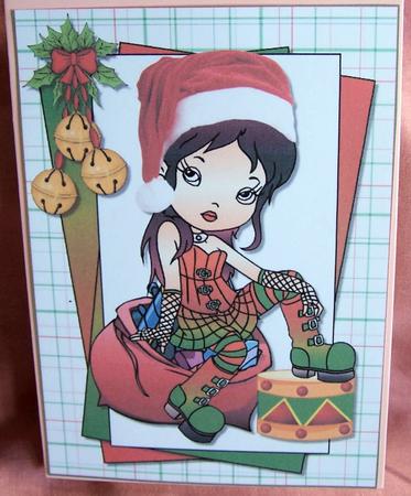 Selection of 4 Cute Christmas Toppers by Kris Smart