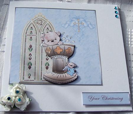 Baby Bear Boy Christening by Kris Smart