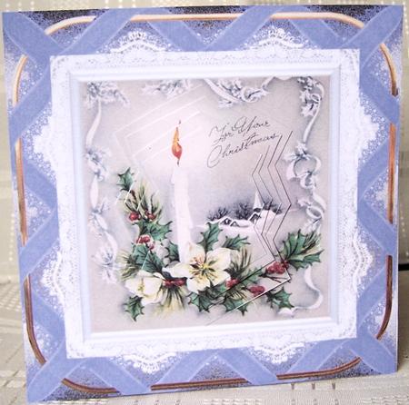 Vintage Candle at Christmas by Kris Smart