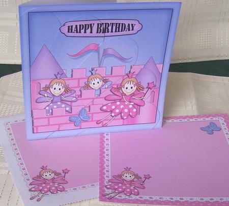 8 x 8 Birthday Fairy Castle Fan Pyramage Kit by Kris Smart