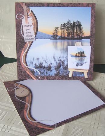 Swirl Border & Compass Insert 8x8inch by Kris Smart